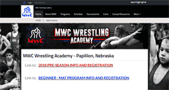 Desktop Screenshot of mwcwrestlingacademy.com